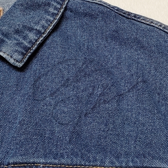 ALAN Jackson SIGNED Vintage Denim Trucker Jacket Country Music Legend Signature - Picture 5 of 10